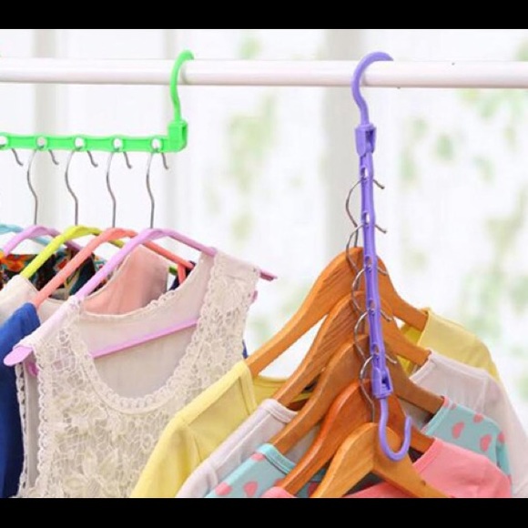 2 White Space Saving Hangers - Picture 4 of 5